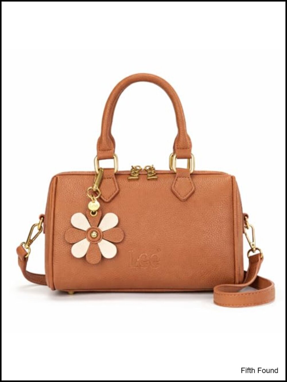 Faux Leather Satchel Handbag Convertible Crossbody Purse